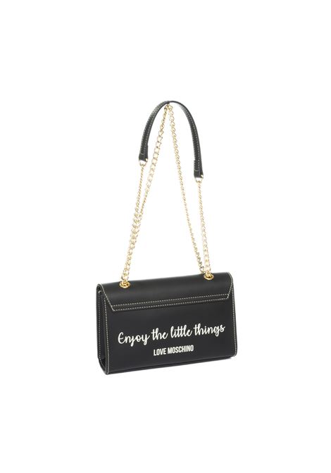 borsa a tracolla con logo nero LOVE MOSCHINO | JC4073PP1LLG1-00A